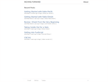 Tablet Screenshot of inchingforward.com
